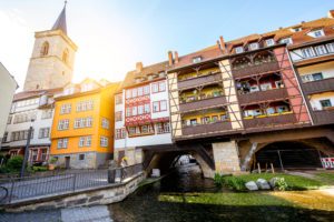 Fotografen in Erfurt: Blickfang eines morgens auf der Krämerbrücker