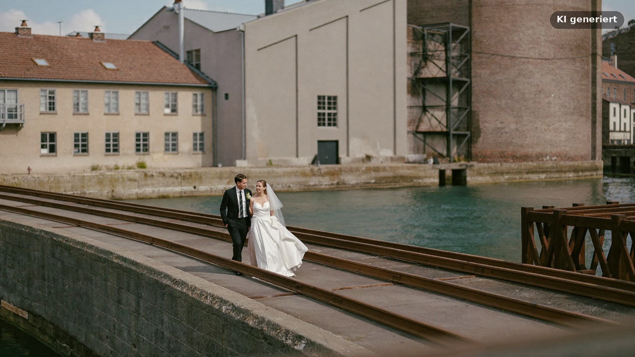 Hochzeitsfotograf Frankfurt Ostend: EZB, Osthafen und Ostpark als Kulisse
