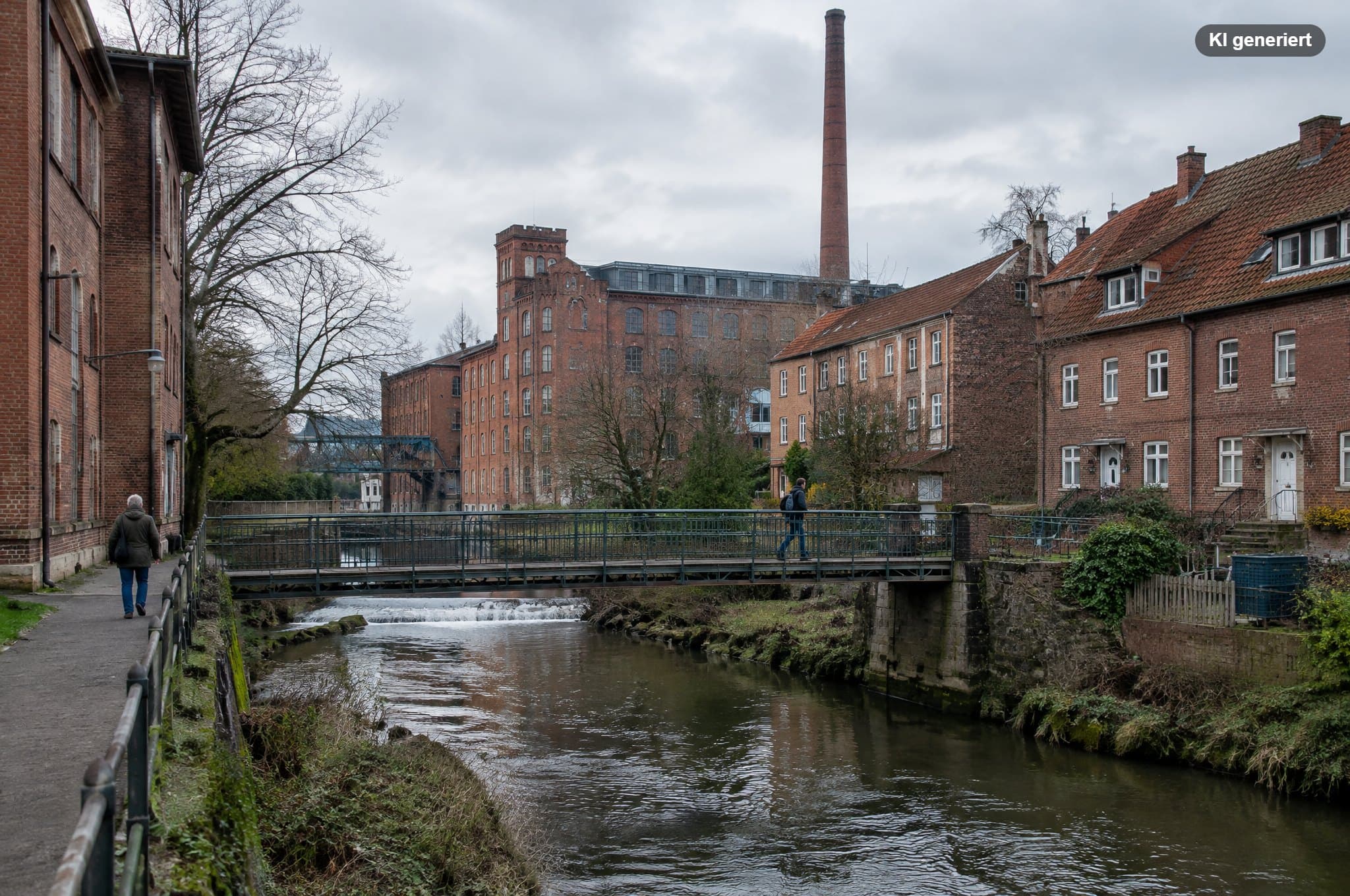 Hochzeitsfotograf Osnabrück Schinkel: Backstein, Bremer Brücke und die Hase
