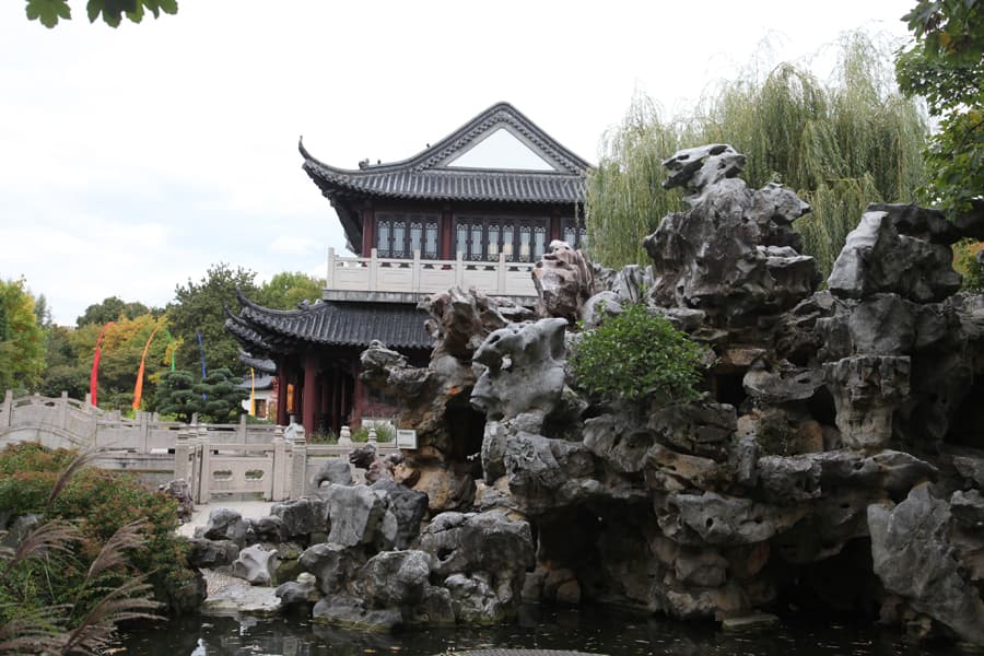 Luisenpark – Chinesisches Teehaus — Hochzeitsfotos in Mannheim