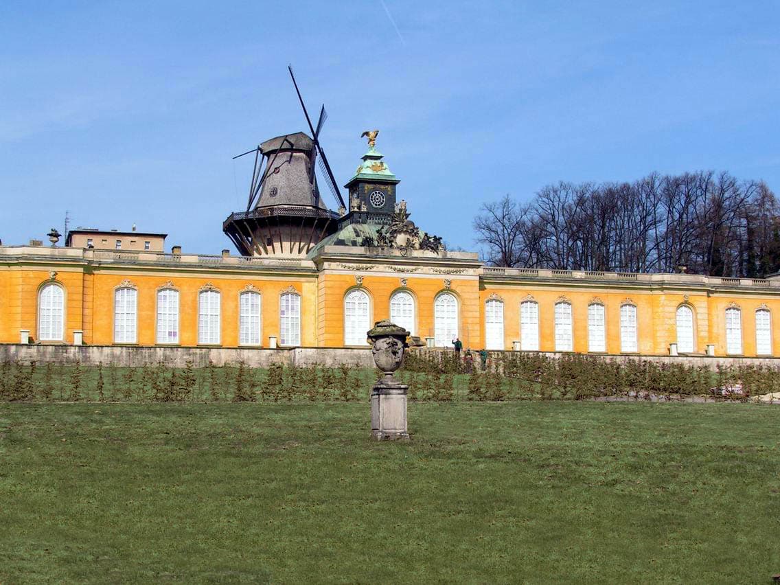 Blaue Galerie in den Neuen Kammern im Park Sanssouci — Hochzeitsfotos in Potsdam